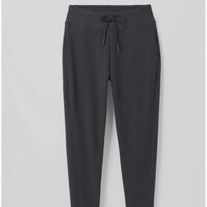 prAna Women's Sunrise Jogger Pants Solid Black Medium